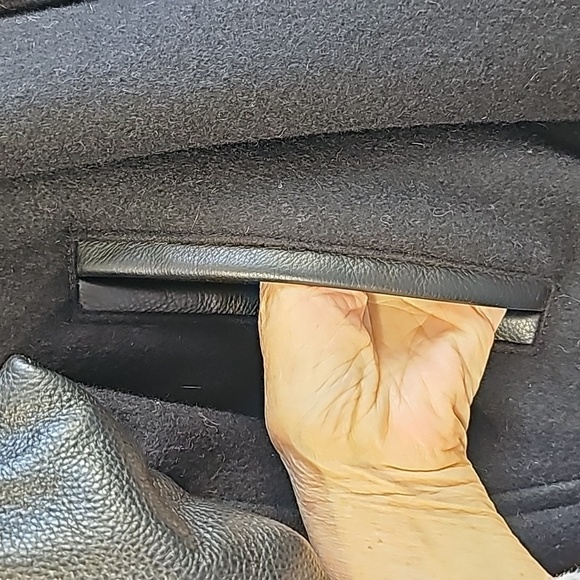 Rottweiler motercycl bomber 100 % leather wool mens MEDIUM jacket. EXC… - Picture 6 of 16